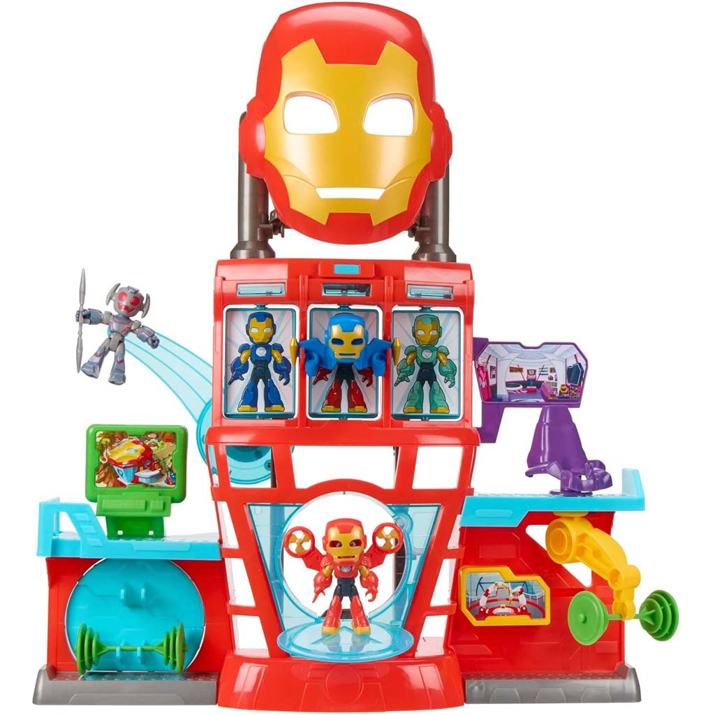 Marvel: Iron Mans Hauptquartier-Spielset mit Figuren – Hasbro kép 3