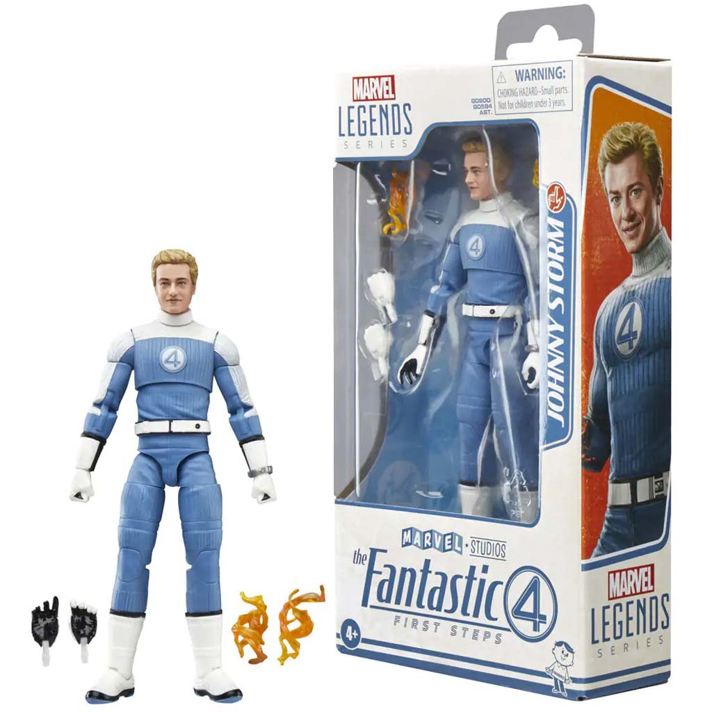 Marvel Legends: Die Fantastischen Vier – Johnny Storm Figur 15 cm – Hasbro kép 2