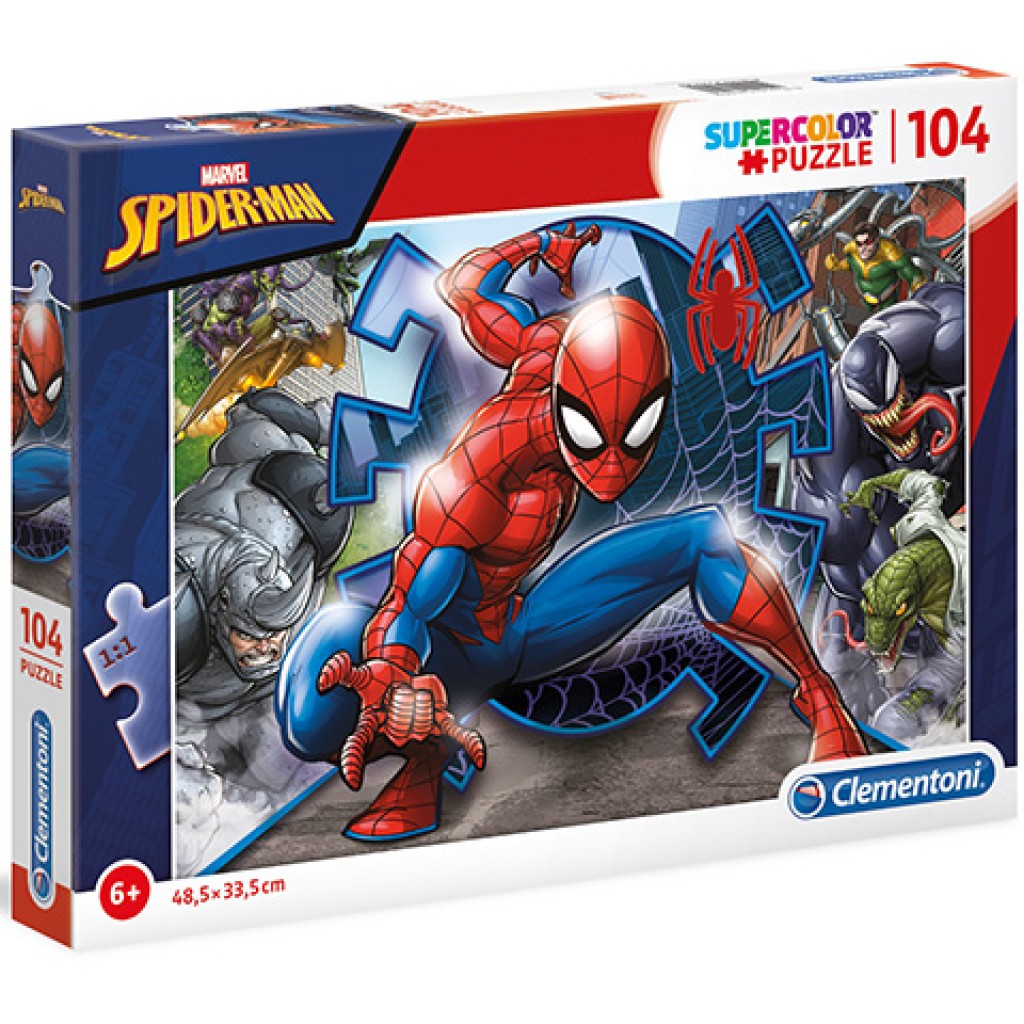 Marvel Spider-Man Supercolor 104-teiliges Puzzle - Clementoni