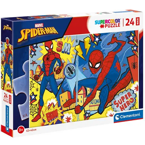 Marvel: Spider-Man Supercolor Maxi Puzzle 24-teilig - Clementoni