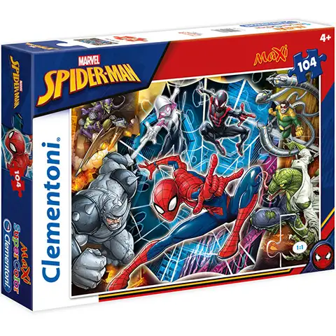 Marvel Spider-Man und seine Gegner 104-teiliges Maxi Puzzle - Clementoni