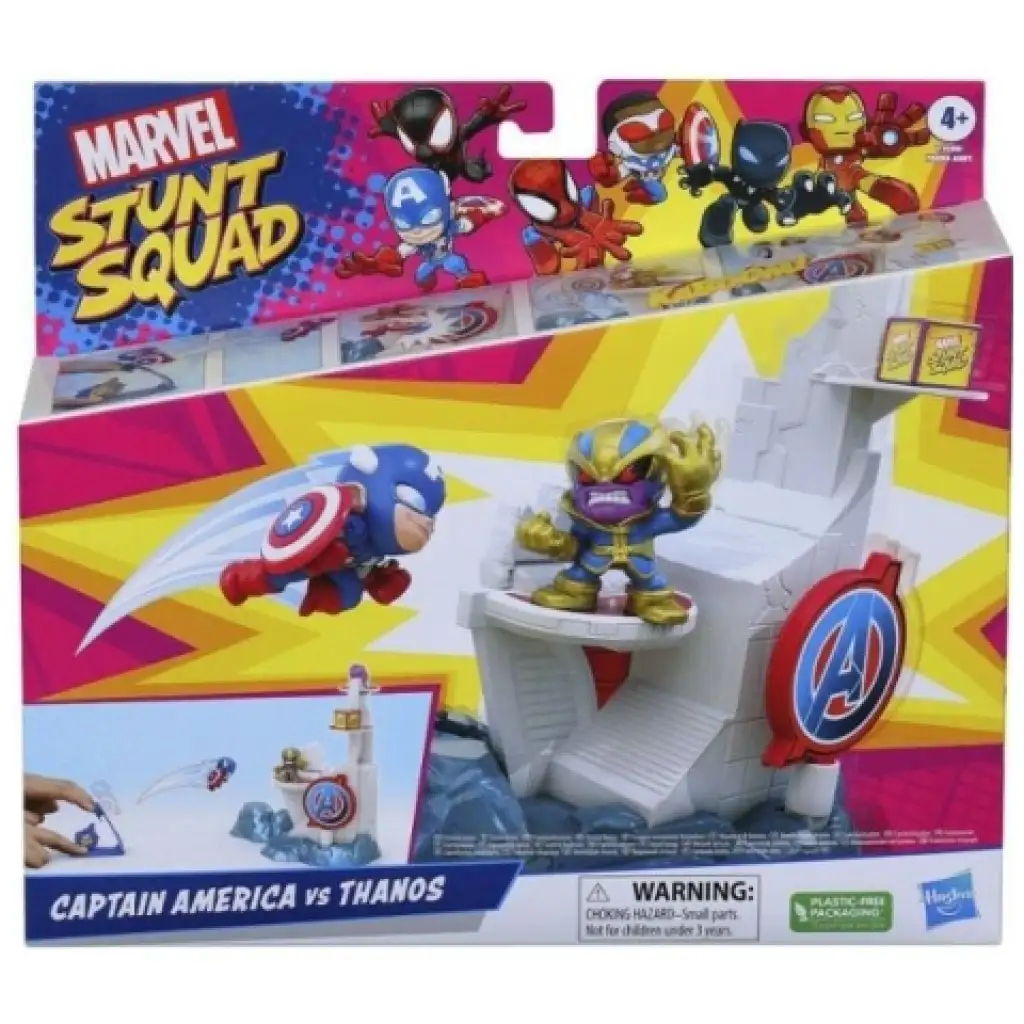 Marvel Stunt Squad: Captain America vs. Thanos Abschussspiel-Set - Hasbro