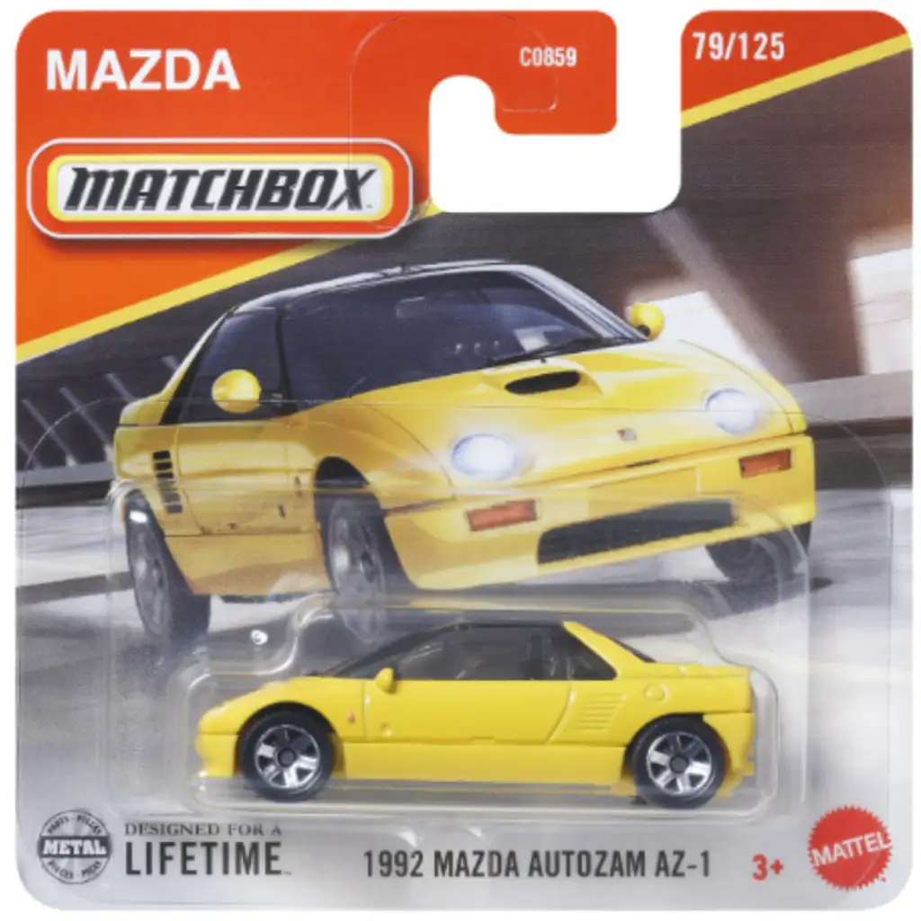Matchbox: 1992 Mazda Autozam AZ-1 Spielzeugauto 1/64 – Mattel