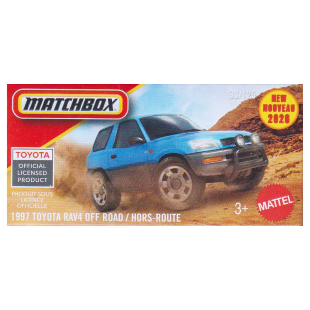 Matchbox 1997 Toyota RAV4 Off-Road Spielzeugauto 1:64 – Mattel kép 1
