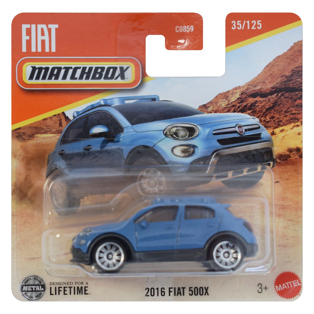 Matchbox: 2016 Fiat 500X Miniaturauto 1/64 – Mattel
