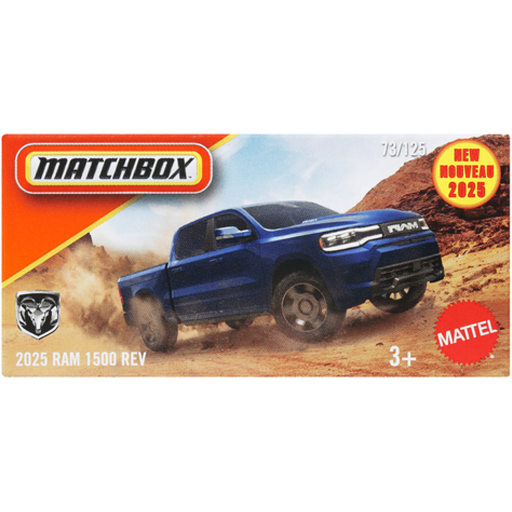 Matchbox: 2025 Dodge RAM 1500 REV Spielzeugauto 1/64 im Pappkarton - Mattel