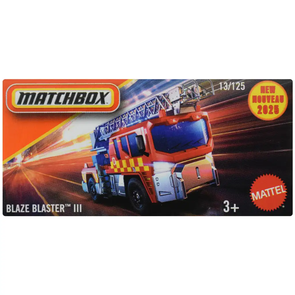 Matchbox: Blaze Blaster III Feuerwehrauto im Pappkarton 1/64 - Mattel