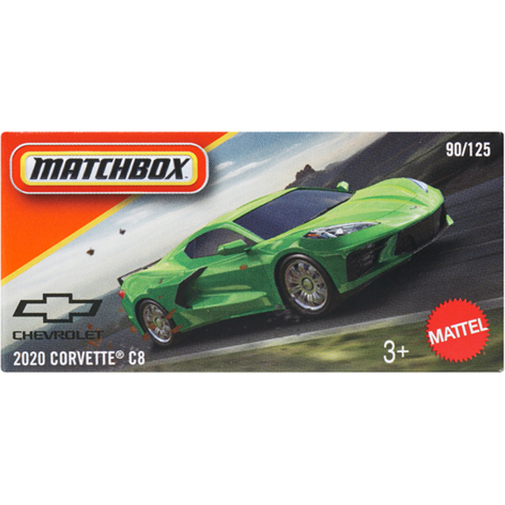 Matchbox: Chevrolet Corvette C8 2020 Spielzeugauto im Pappkarton 1/64 - Mattel