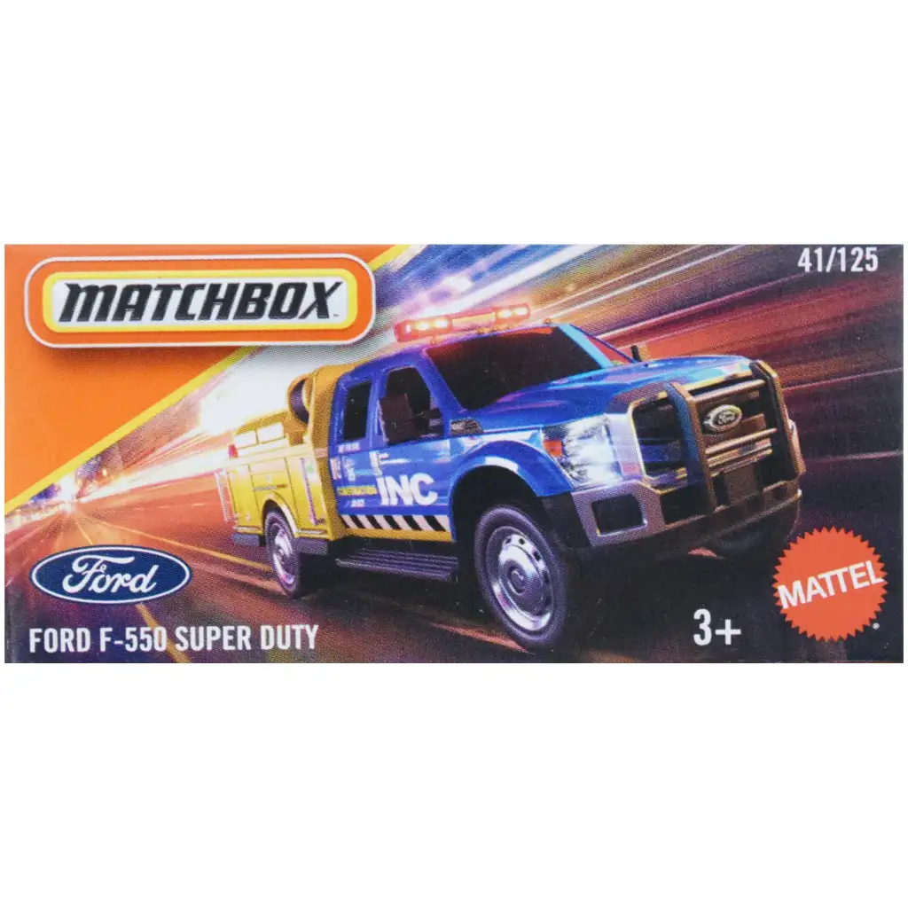 Matchbox: Ford F-550 Super Duty Spielzeugauto im Pappkarton 1/64 - Mattel
