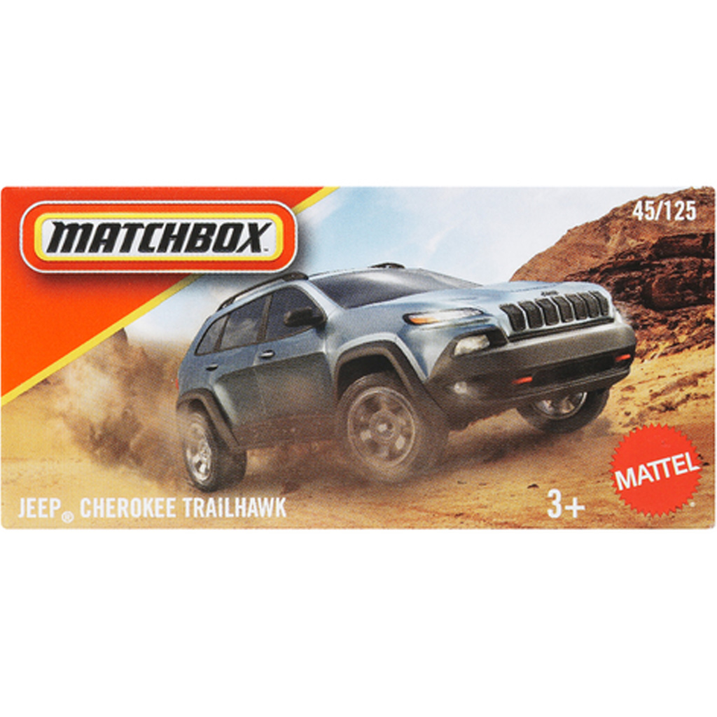 Matchbox: Jeep Cherokee Trailhawk Spielzeugauto im Karton 1/64 - Mattel