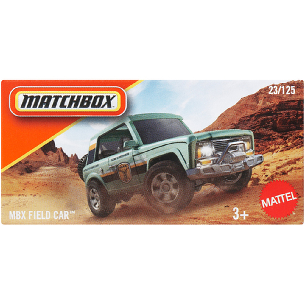 Matchbox: MBX Field Car Geländewagen im Papierkarton 1/64 - Mattel