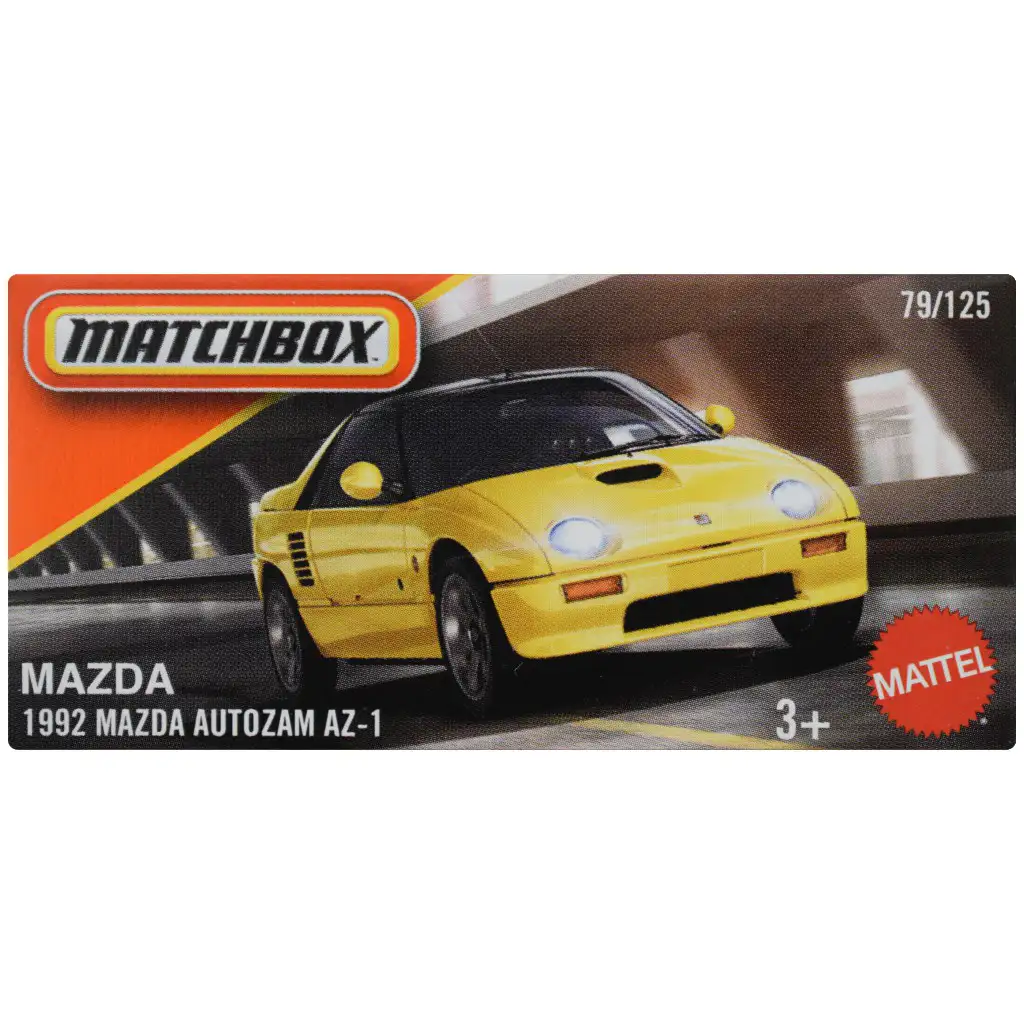 Matchbox: Pappschachtel 1992 Mazda Autozam AZ-1 Spielzeugauto 1/64 - Mattel