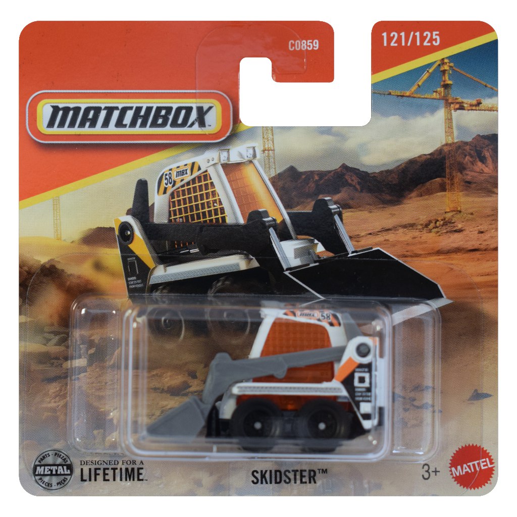 Matchbox: Skidster weißes kleines Auto 1/64 - Mattel