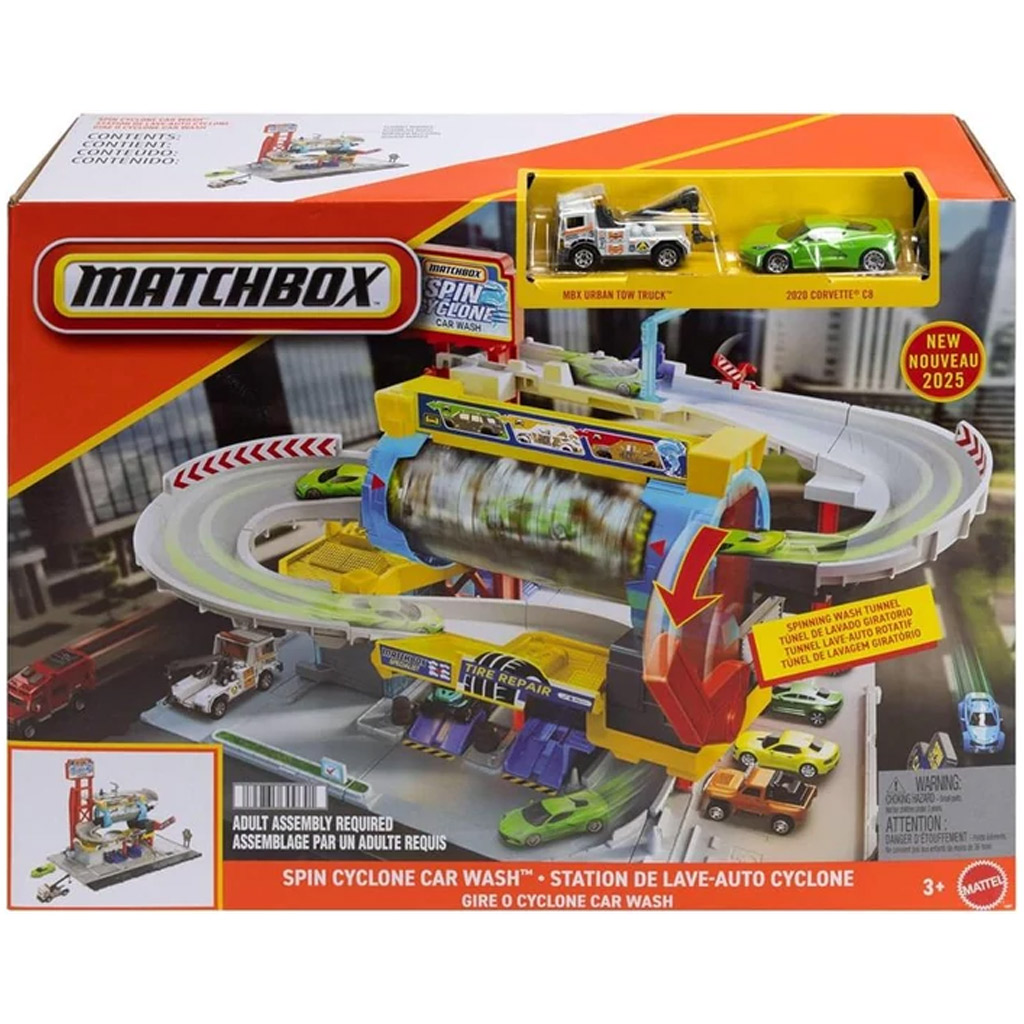 Matchbox: Spin Cyclone Autowaschanlage Spielset – Mattel