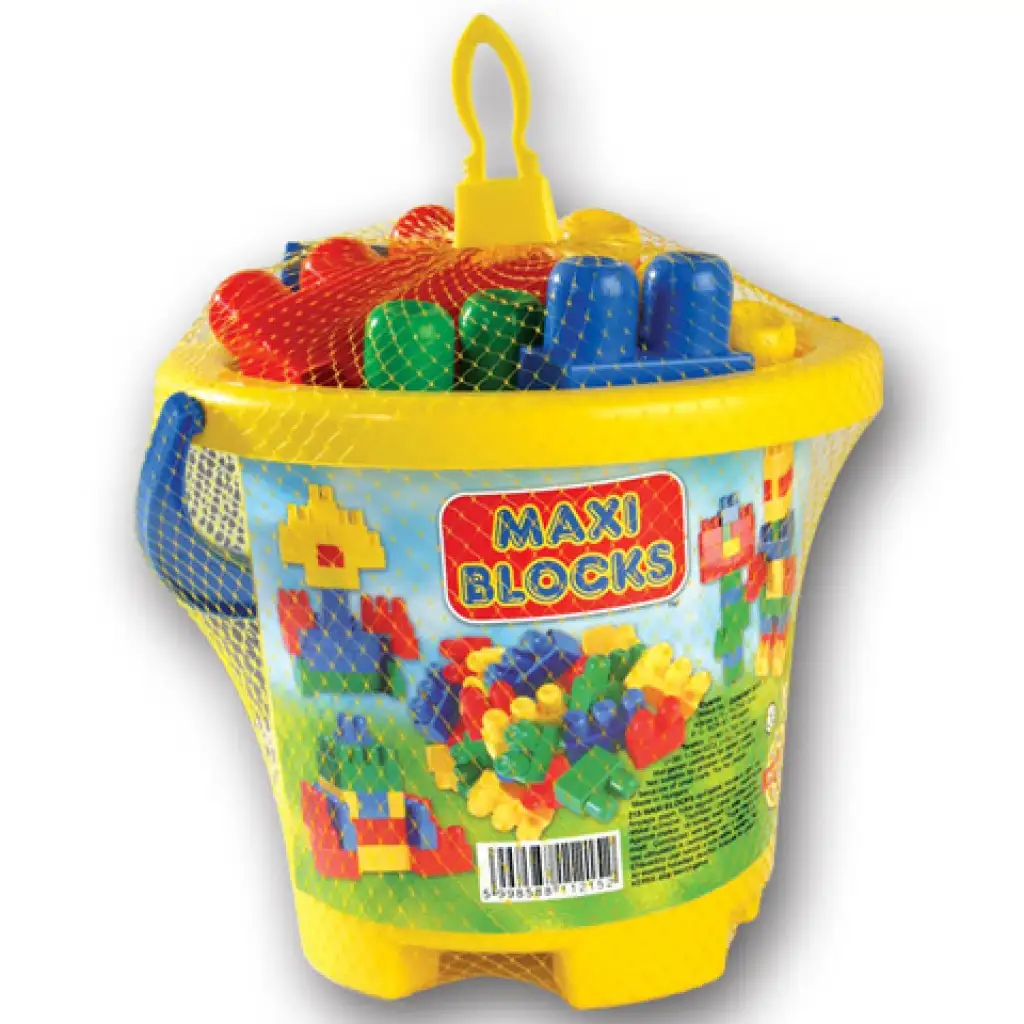 Maxi Blocks Eimer 24 Stück Bausteine - D-Toys