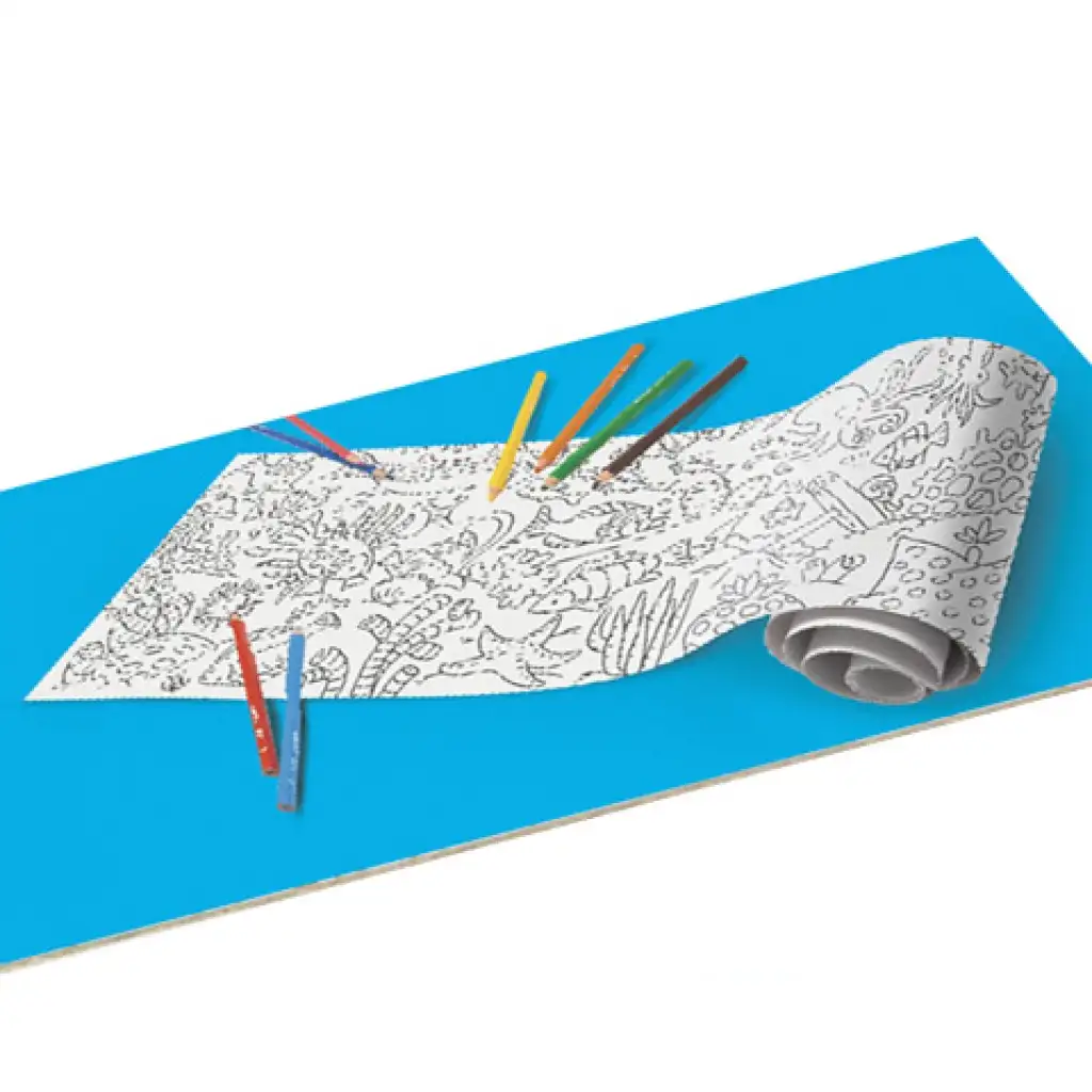 Meerestiere Malrolle mit 8 Buntstiften - Carioca kép 2