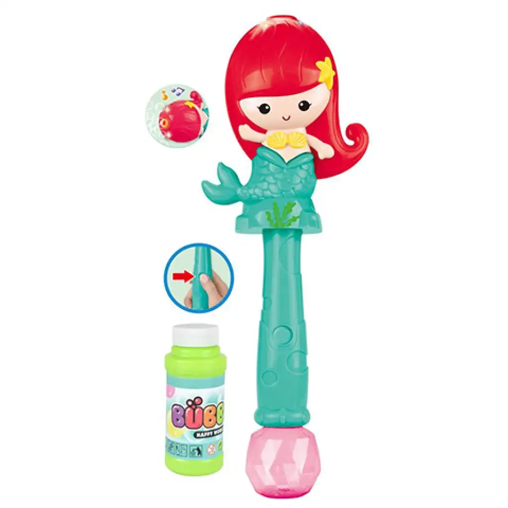 Meerjungfrau-Figuren-Seifenblasen-Set mit Licht- und Soundeffekten kép 2