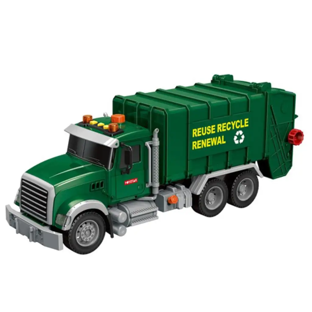 Mega Truck: Selektiver Müllwagen mit Licht und Ton 40x14x21cm kép 2
