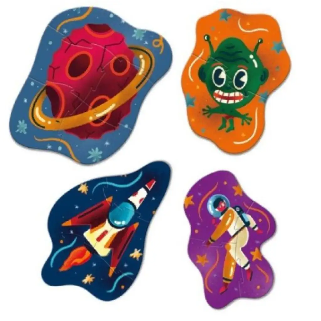 Mein erstes Puzzle: 4-in-1 Weltraumreise Puzzle - Clementoni kép 2