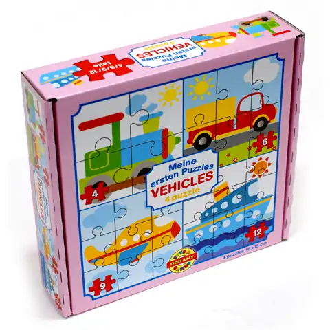 Mein erstes Puzzle: Fahrzeuge 4-in-1 Baby-Puzzle