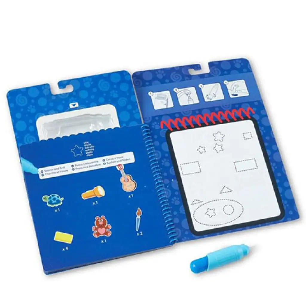 Melissa & Doug: Kreatives Spiel mit Wasser zum Zeichnen von blauen Formen kép 2