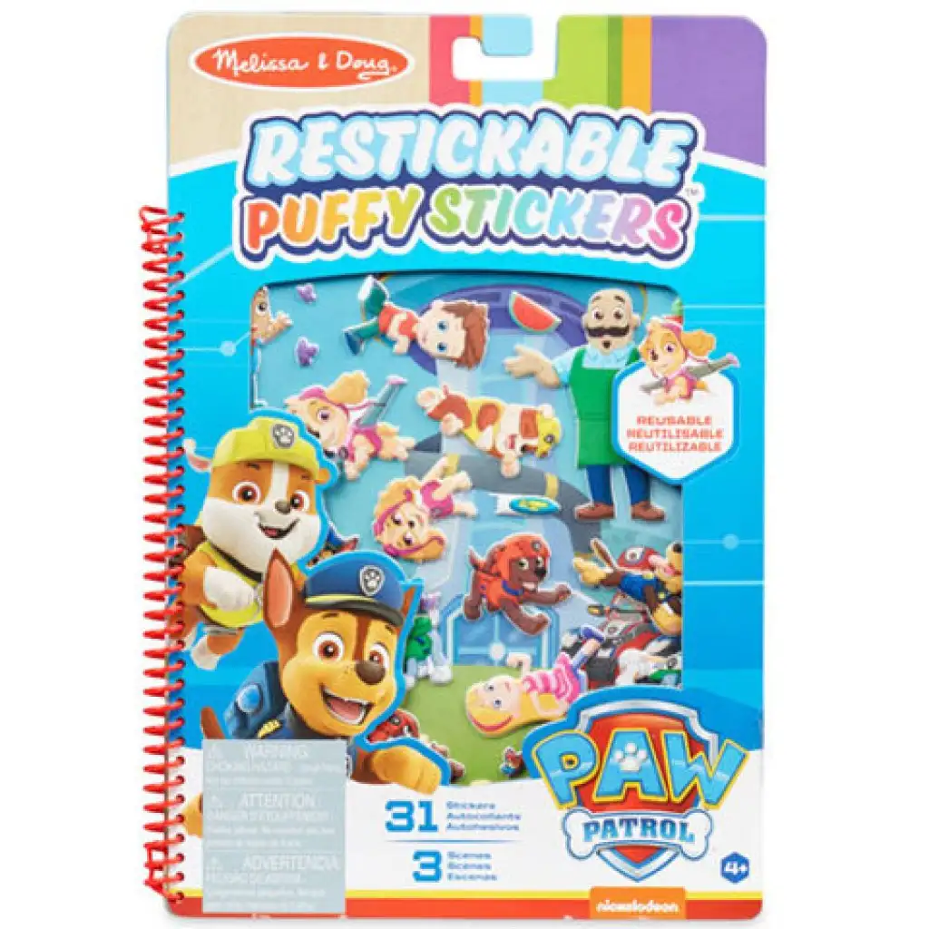 Melissa & Doug: Paw Patrol Abenteuer-Bucht Puffy Stickerbuch