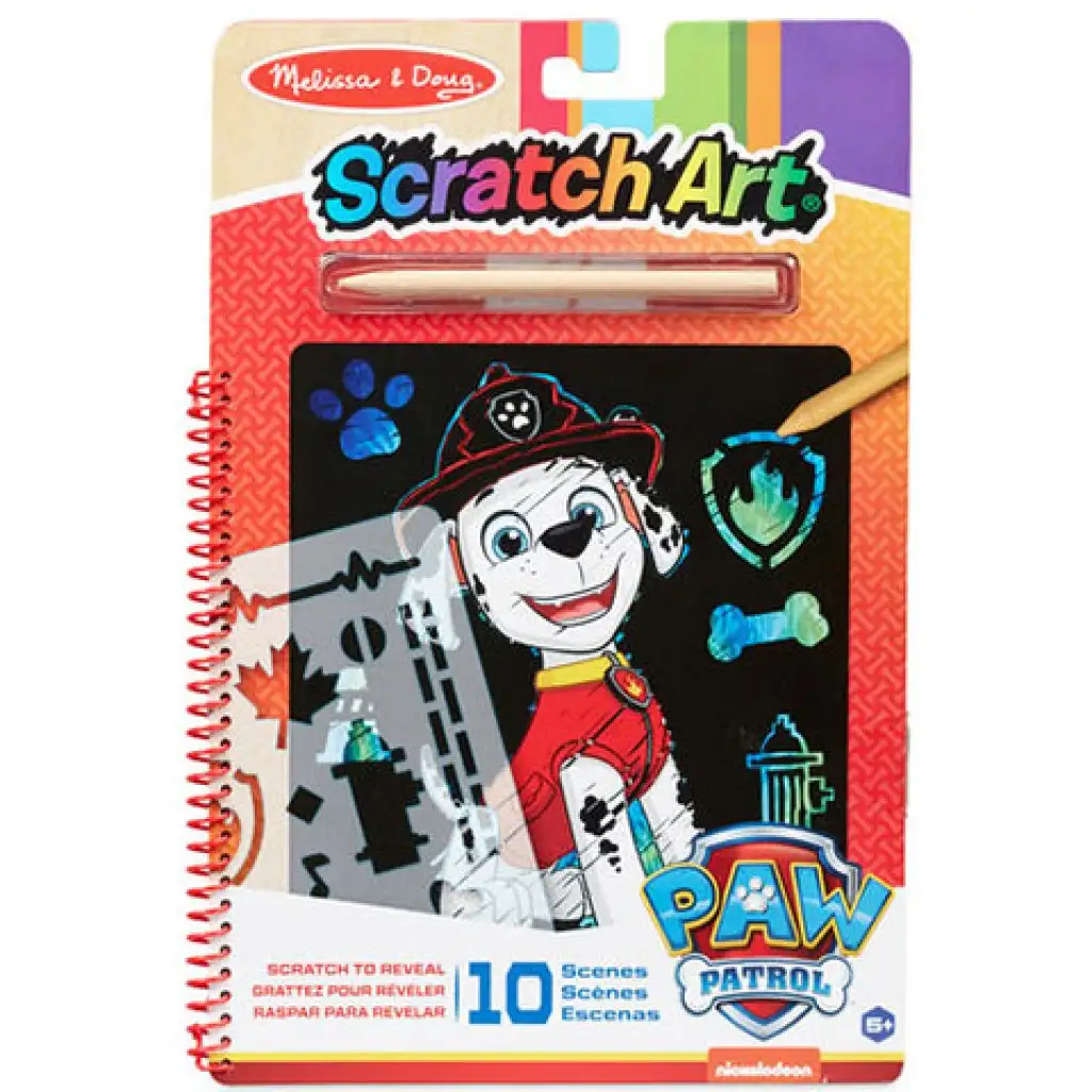 Melissa & Doug: Paw Patrol Marshall Kratzbild Kreativspiel