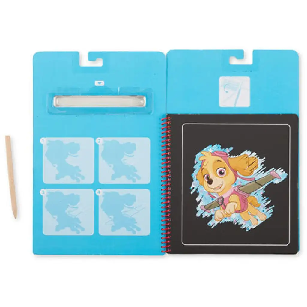 Melissa & Doug: Paw Patrol Skye Kratzbild Kreativspiel kép 2
