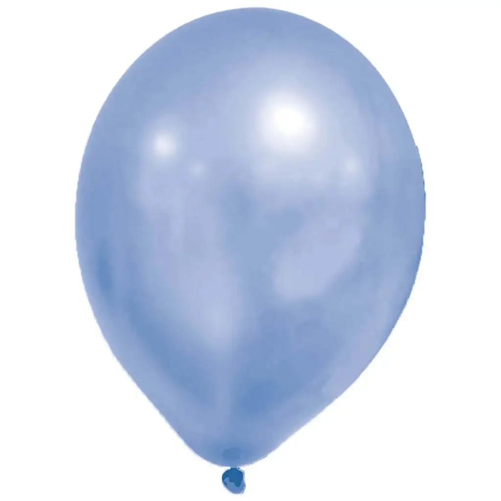 Metallic Pastellblau Luftballons – 8er-Set