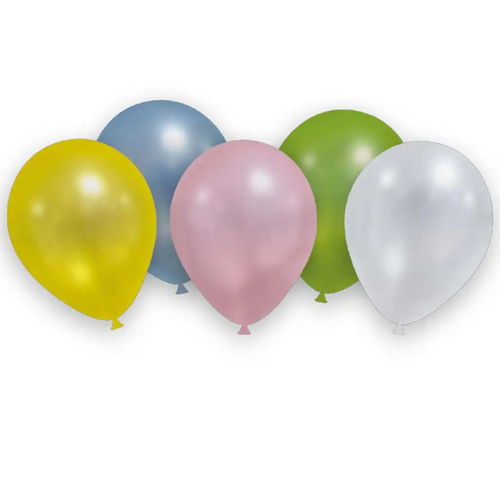 Metallic Pastellfarbene Luftballons – 8er Set