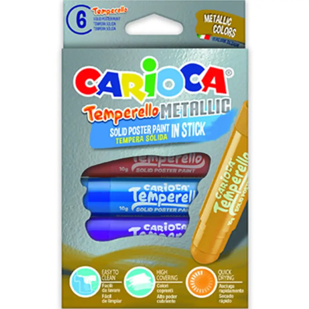 Metallische Temperastifte 6er-Set - Carioca