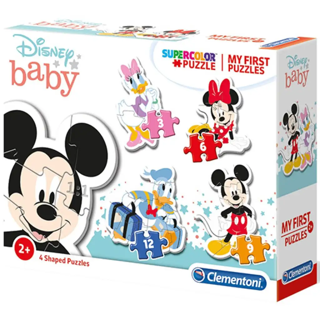 Mickey Maus 4-in-1 Supercolor Formpuzzle - Clementoni kép 1