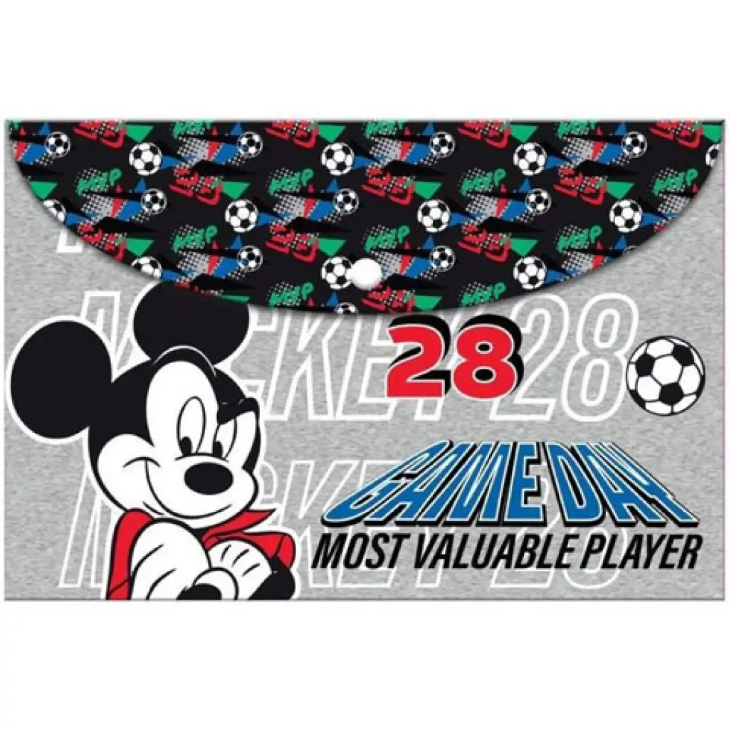 Mickey Maus Druckknopf A4-Mappe