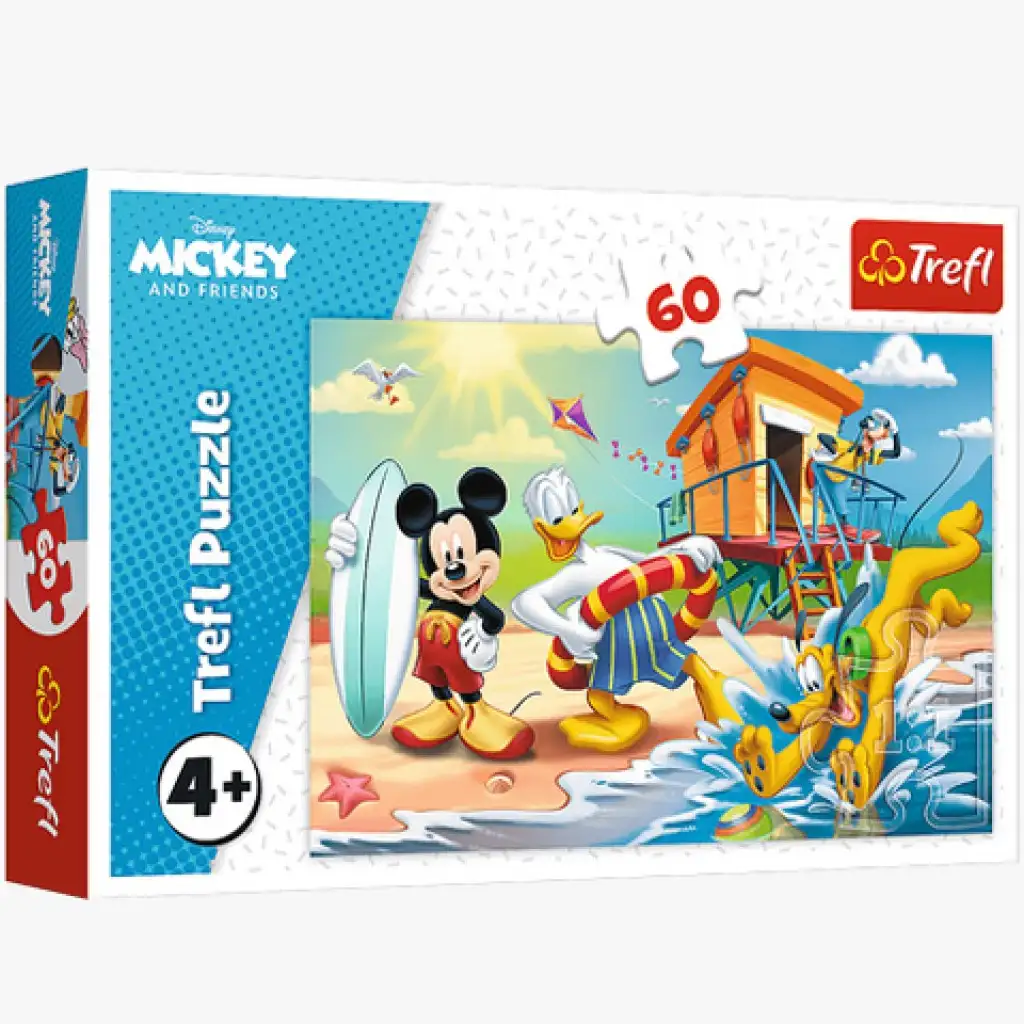 Mickey und seine Freunde am Strand 60-teiliges Puzzle - Trefl
