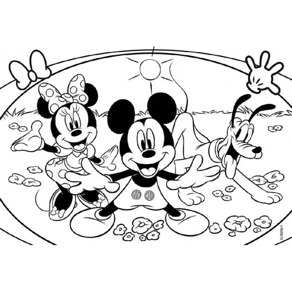 Micky Maus 2-in-1 Maxi Puzzle mit 4x48 Teilen und Malbuch 35x25cm – Lisciani kép 2