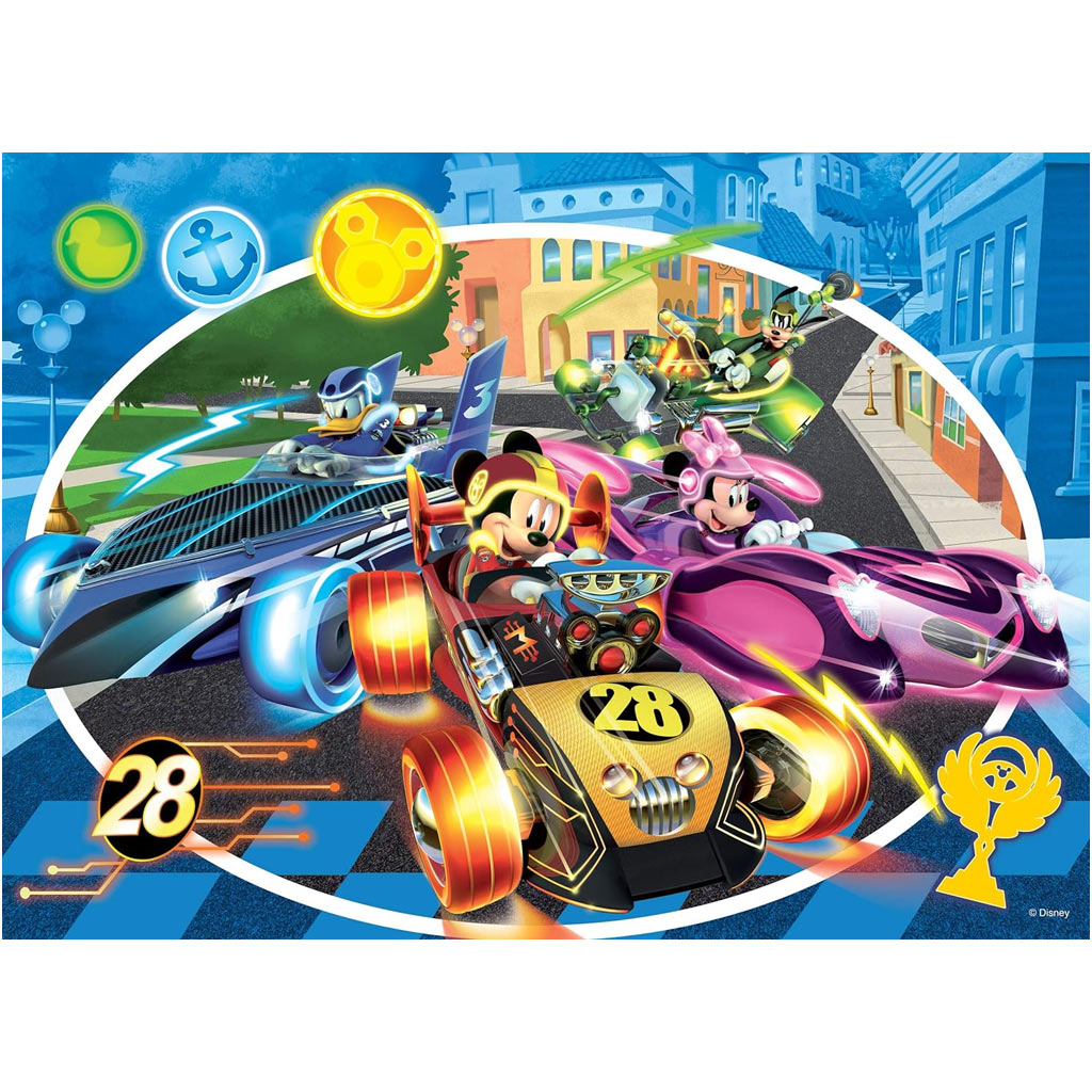 Micky Maus 2-in-1 Puzzle und Malset mit 24 Teilen, 50x35 cm – Lisciani kép 3