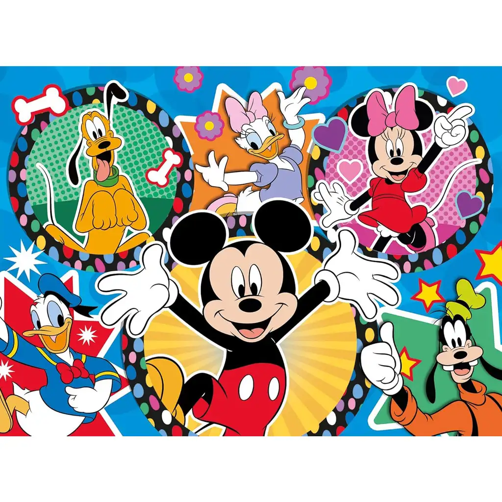 Micky Maus und seine Freunde 2-in-1 24-teiliges Eco-Mini-Puzzle und Ausmalbild 35x25cm – Lisciani kép 3