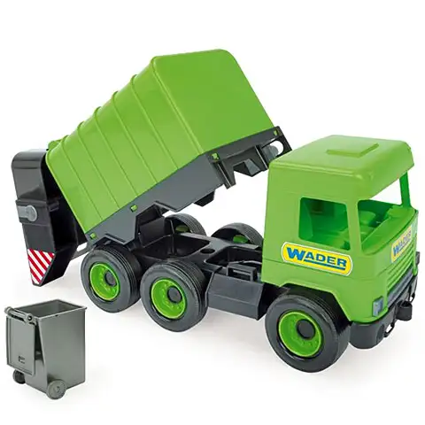 Middle Truck: Müllwagen 43cm grün - Wader