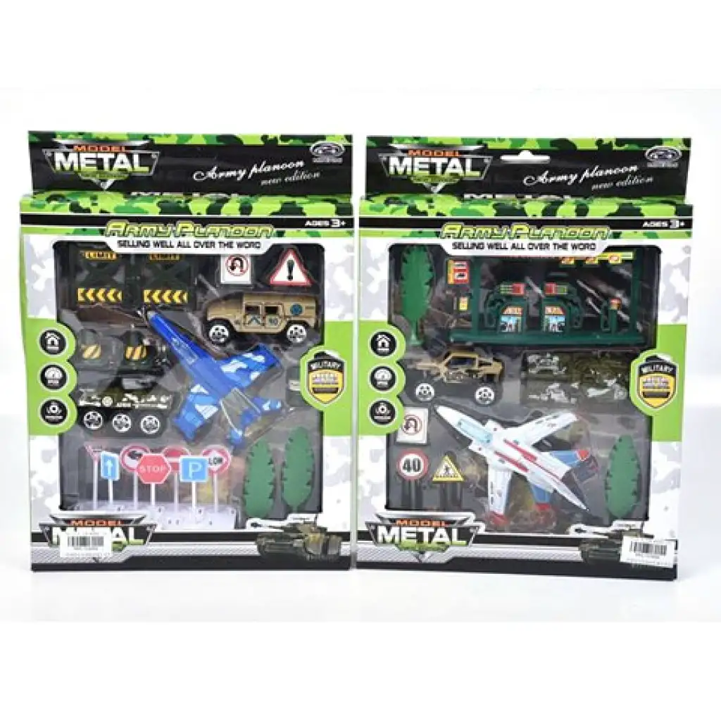 Militärspielset mit Flugzeug und Zubehör in zwei Varianten kép 1