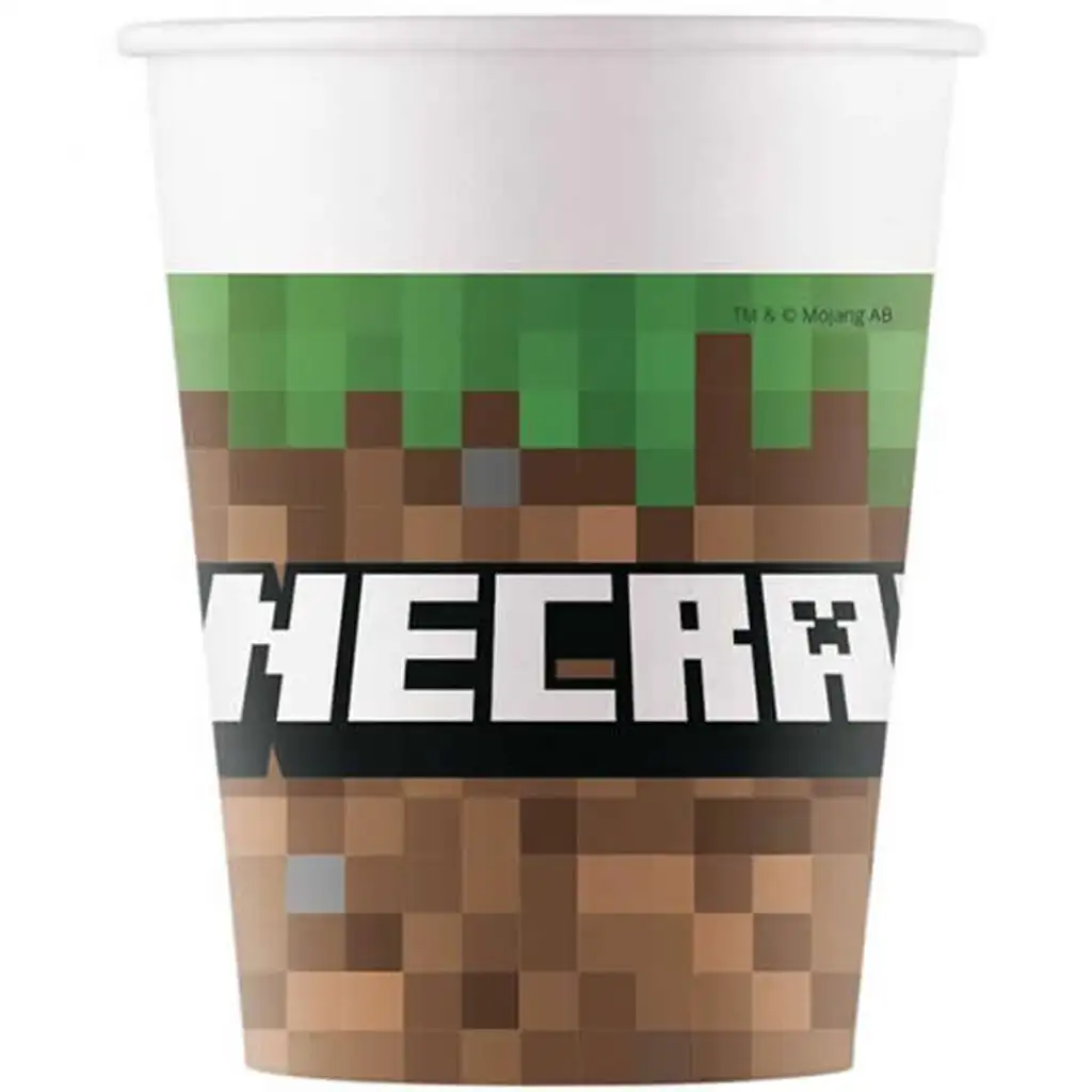 Minecraft 8-teiliges Pappbecherset 200ml