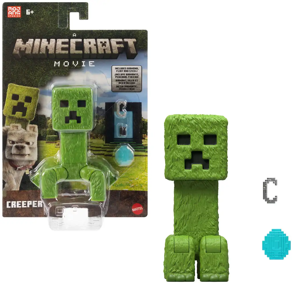Minecraft: Ein Minecraft-Film Creeper Actionfigur mit Zubehör - Mattel