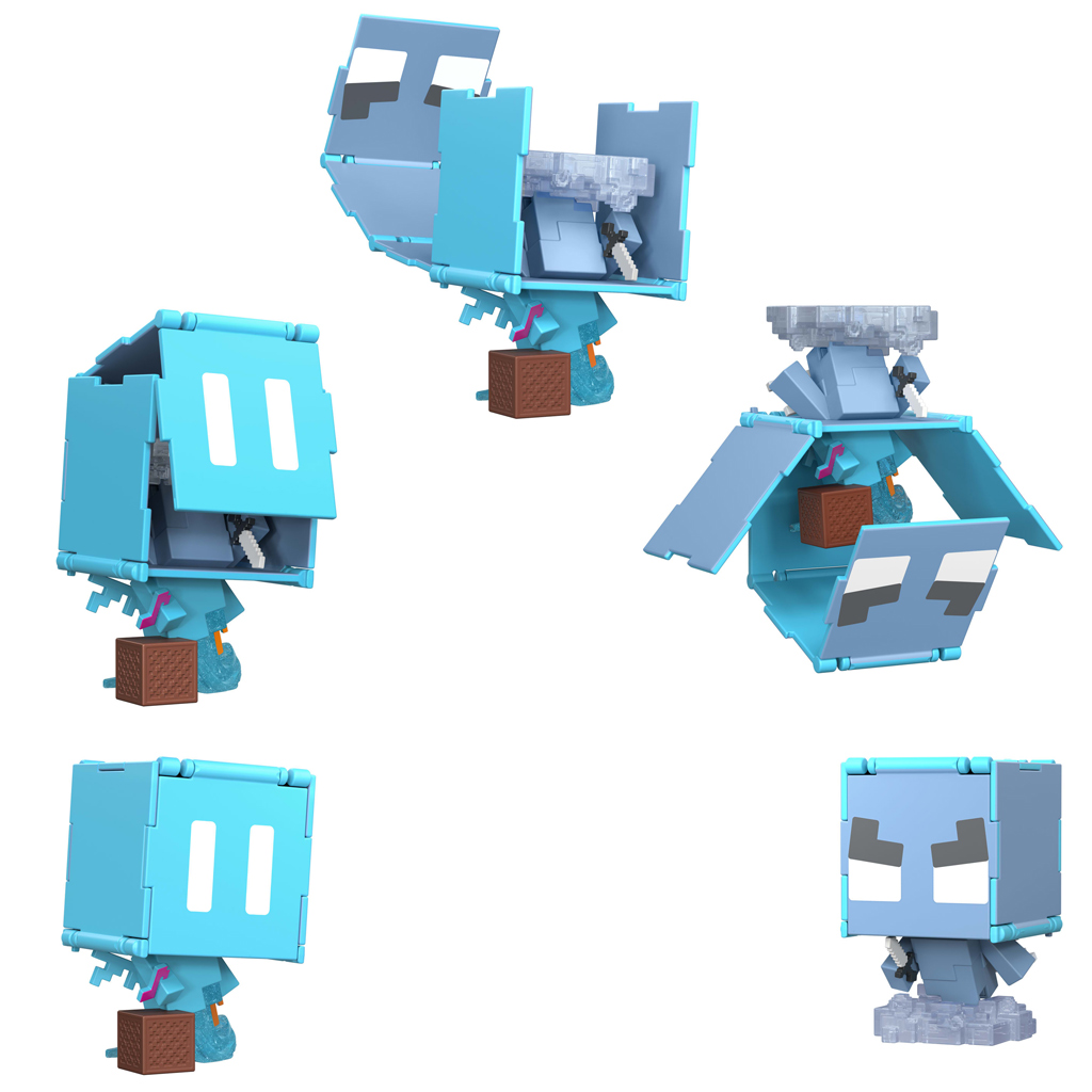 Minecraft: Flippin Figs umwandelbare Figur – Allay und Vindicator – Mattel kép 3