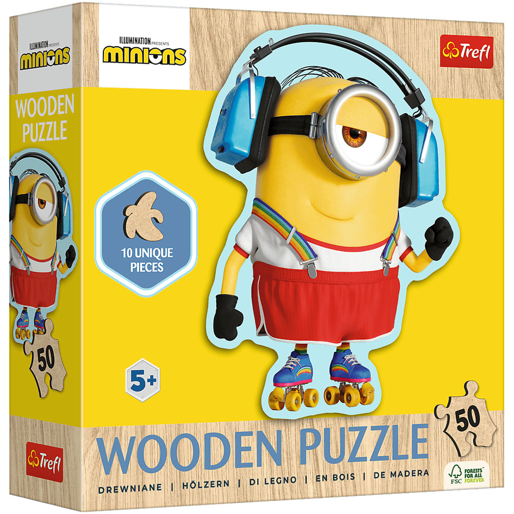 Minions 50-teiliges Holzpuzzle - Trefl