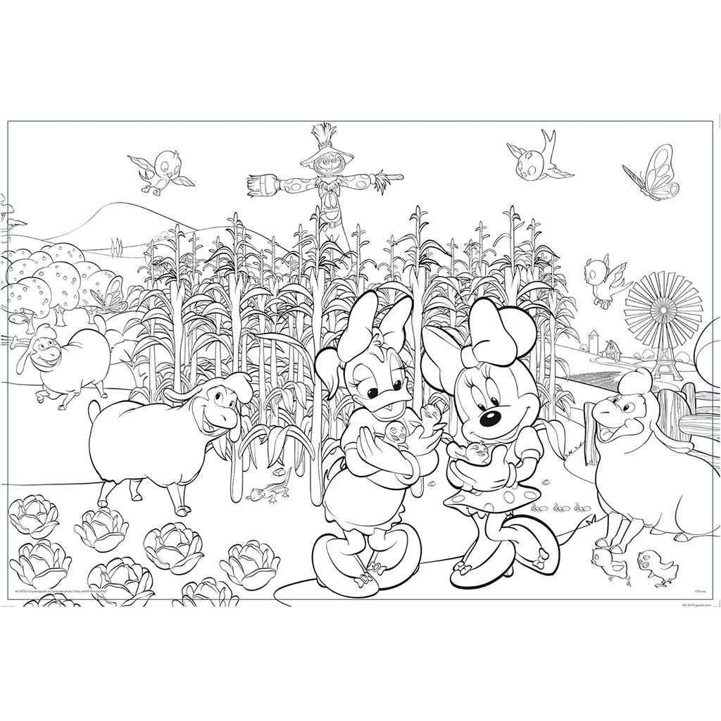 Minnie Maus 2-in-1 Maxi 150-teiliges Puzzle und Malbuch 70x50 cm – Lisciani kép 2