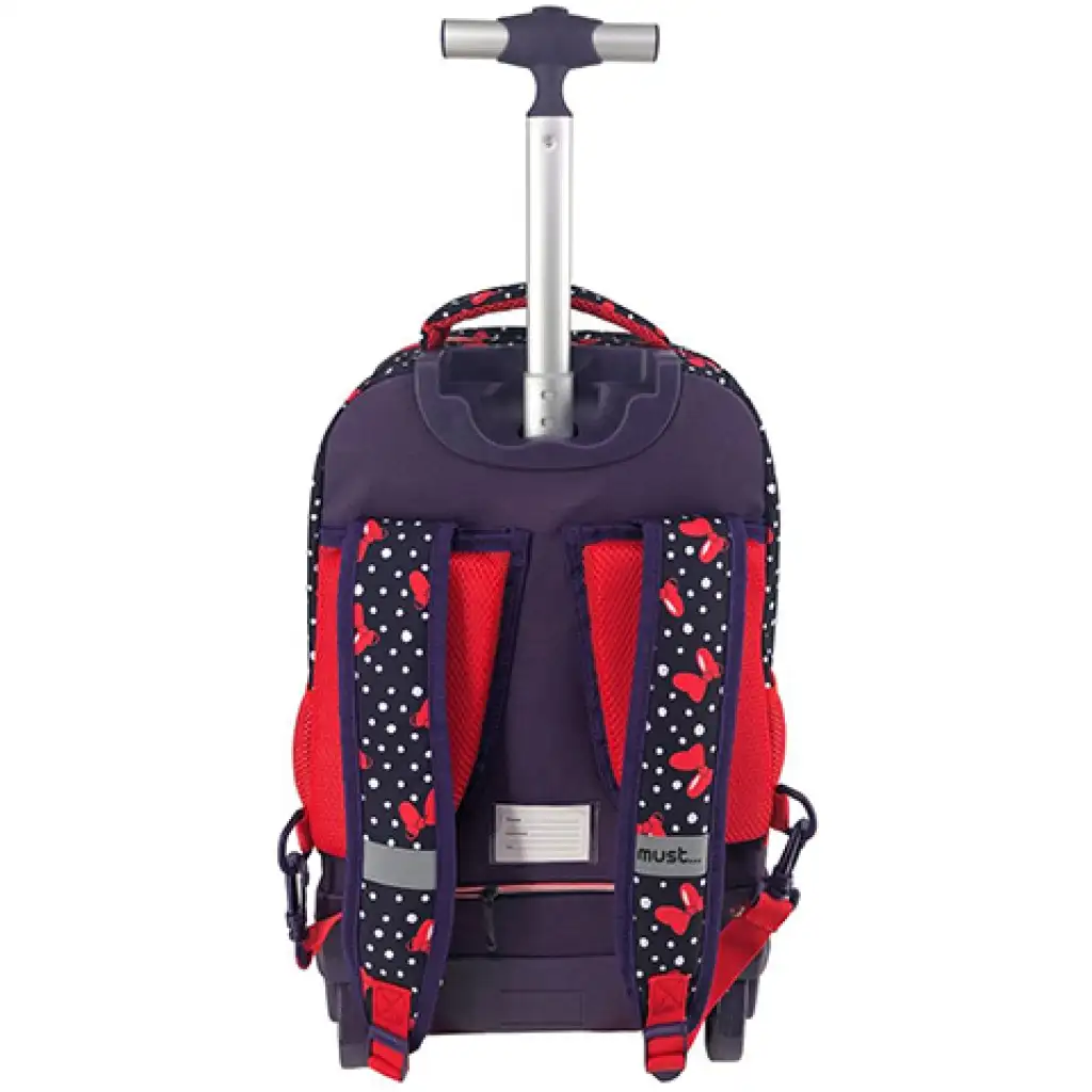 Minnie Maus rollender, dreifach unterteilter Schulranzen, Rucksack kép 2