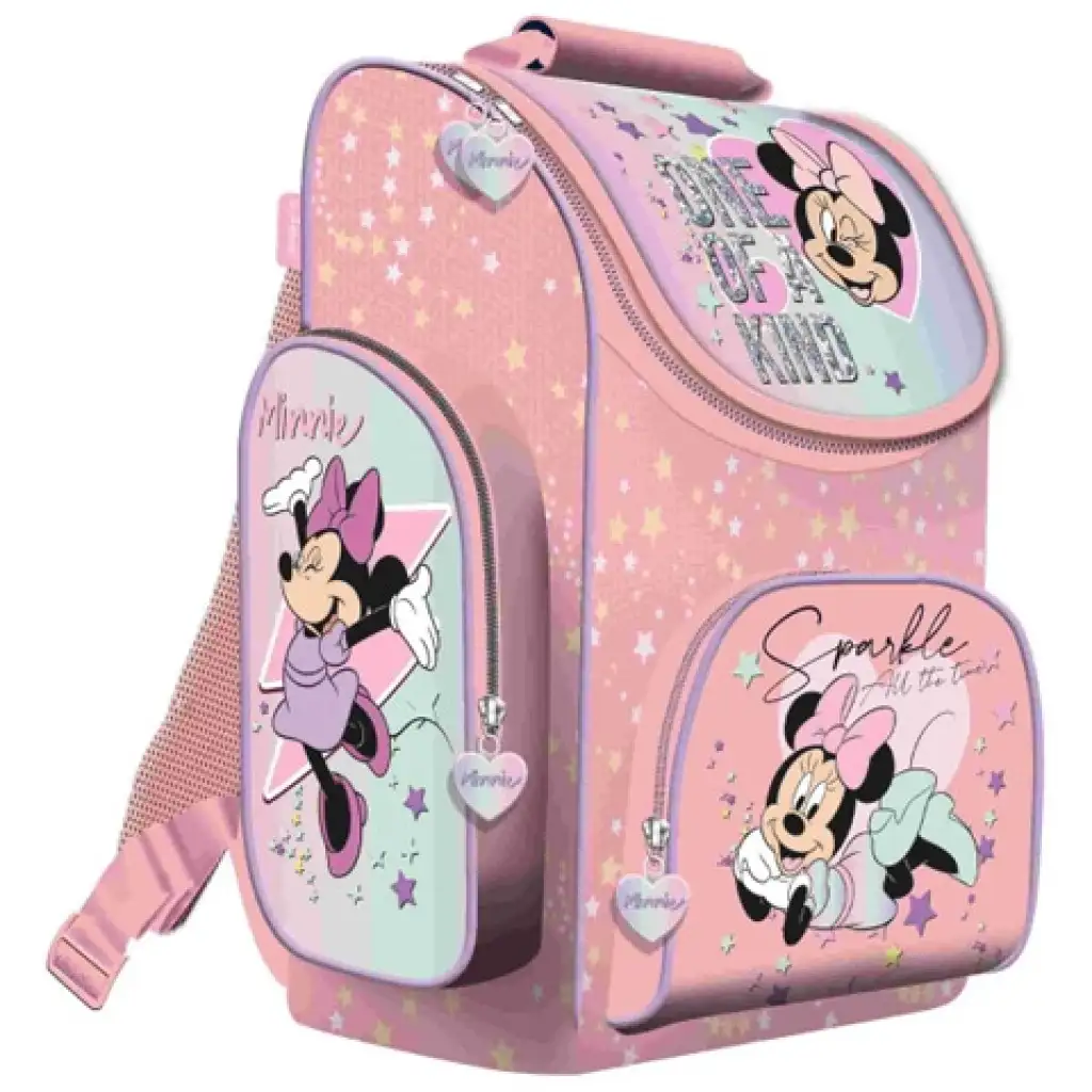 Minnie Maus rosa anatomischer Schulranzen, Rucksack 35x25x15cm