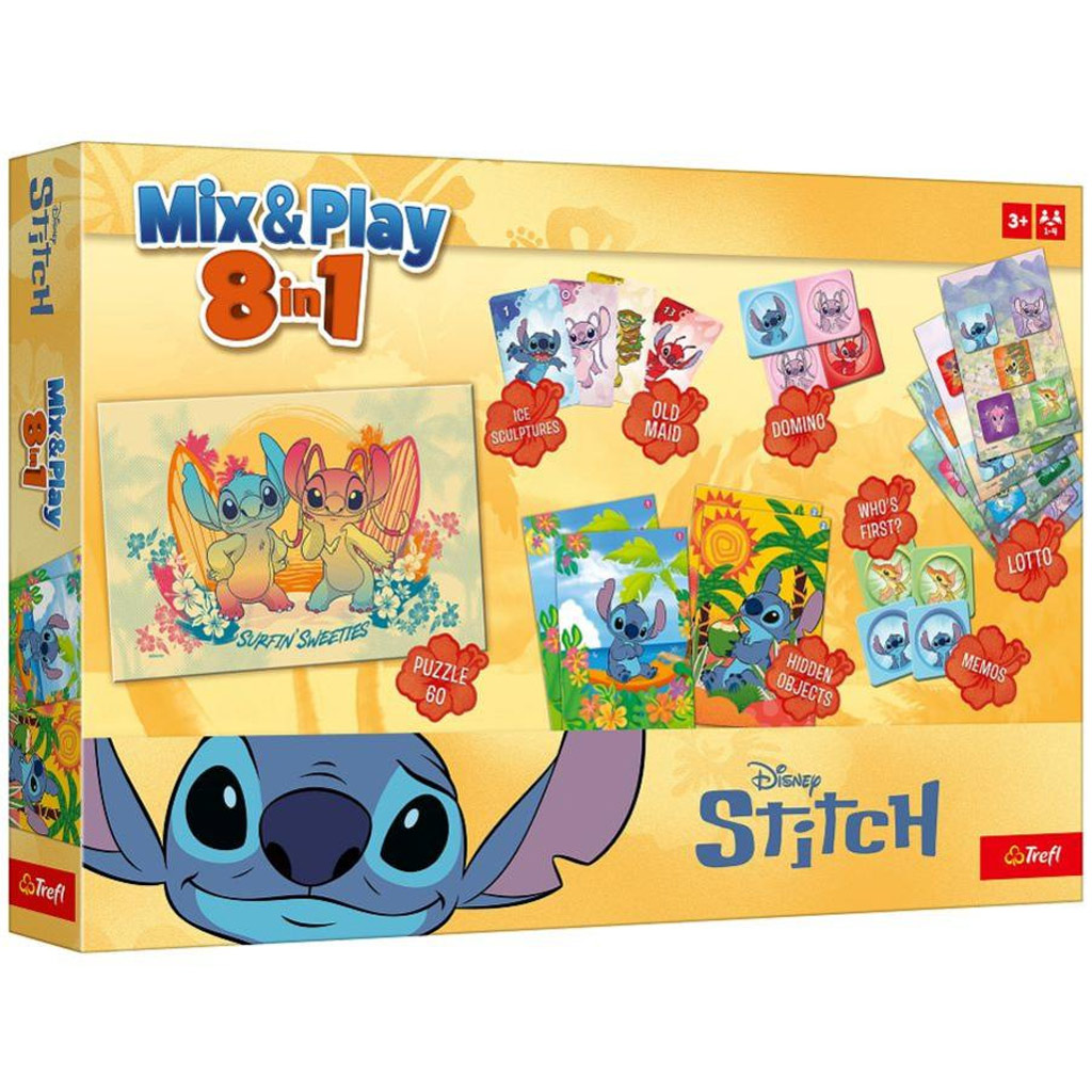 Mix & Play Stitch 8-in-1 Spielesammlung - Trefl