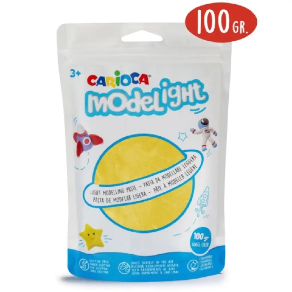 Modelight 100g gelbe Knete - Carioca