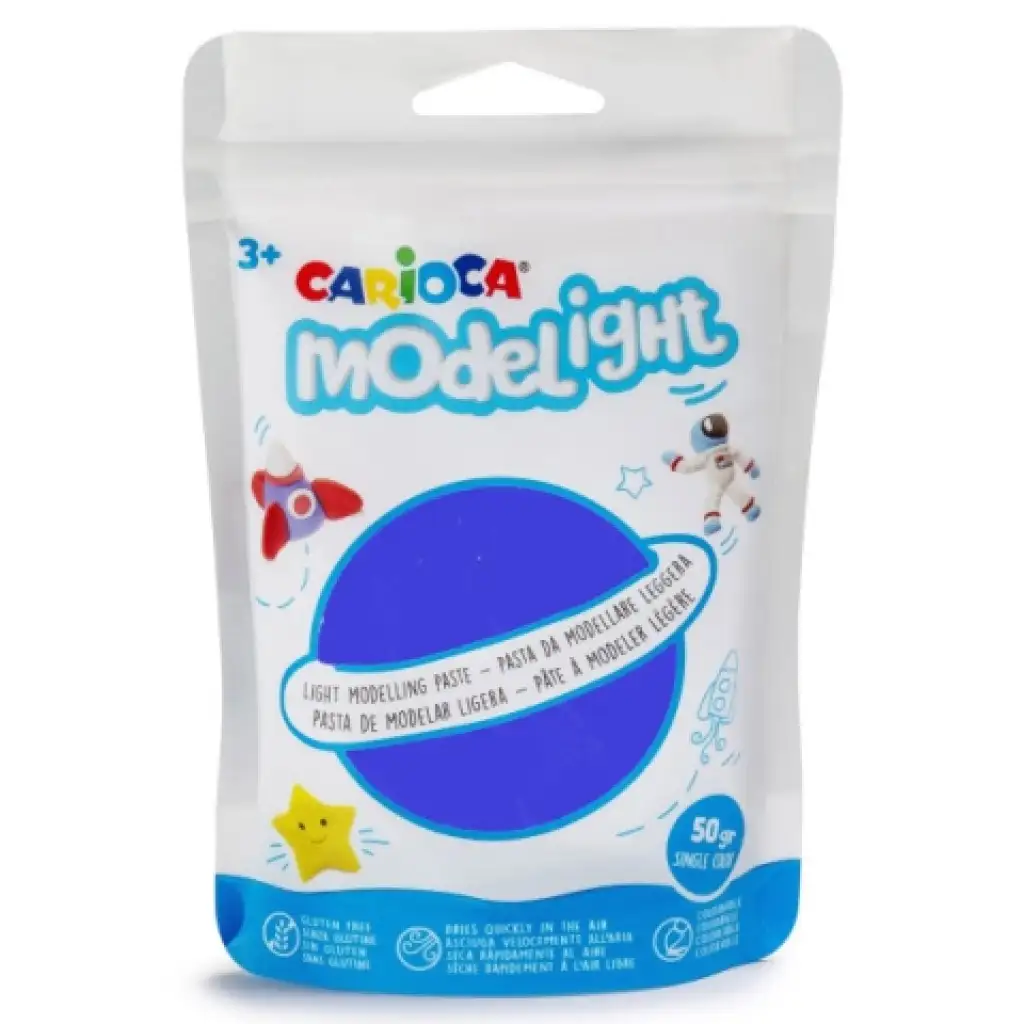 Modelight 50g blaue Knete - Carioca