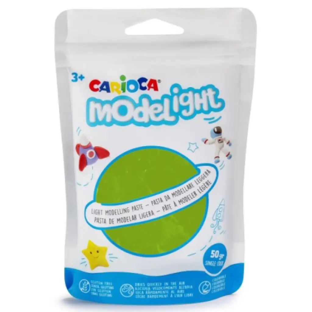 Modelight 50g hellgrüne Knete - Carioca
